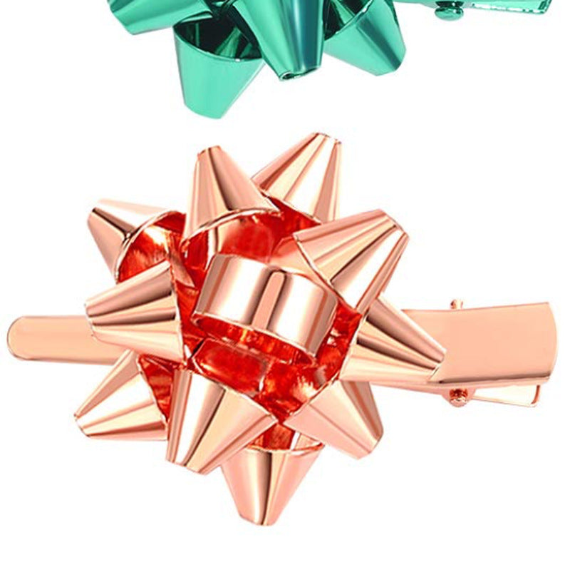 Wholesale Lady Accessories Christmas Bow Hairpin